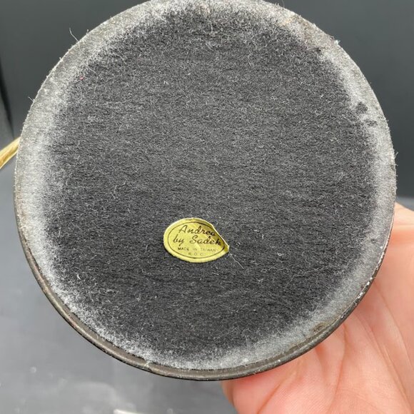 Andrea by Sadek Pink Frosted Trumpet Accent Lamp Brass Base Works - Picture 10 of 12